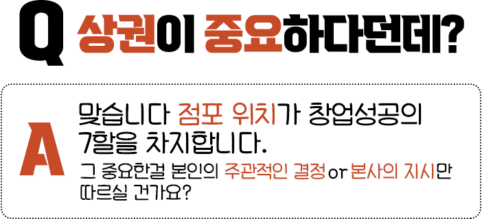 상권이 중요하다던데?